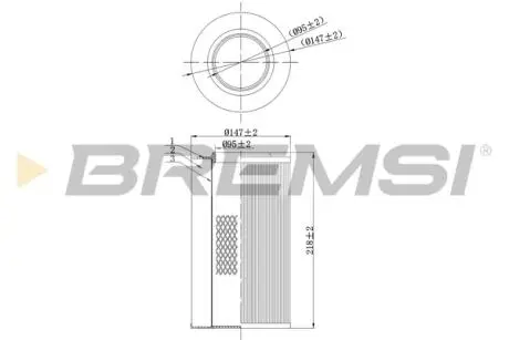 Фільтр повітряний Alfa Romeo Giulietta 1.6/1.8 TBi/JTDM 10- BREMSI FA0116