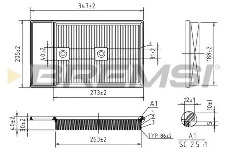 Автозапчасть BREMSI FA0549