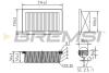 Фільтр повітряний Renault Twingo/Smart Forfour/Fortwo 0.9/1.0 14- BREMSI FA0558 (фото 1)