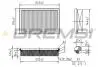 Фільтр повітряний Opel Agila 1.0/1.2i 00-08 BREMSI FA0565 (фото 1)