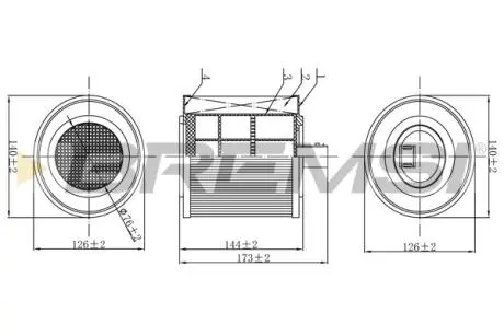 Фільтр повітряний Opel Astra K 1.4 14- BREMSI FA0624