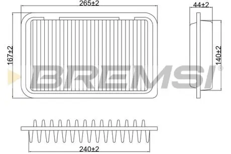 Фільтр повітряний Suzuki Swift 1.2-1.4i 10-/Splash 1.2/LPG 08-/Opel Agila 1.2 10-14 BREMSI FA0629