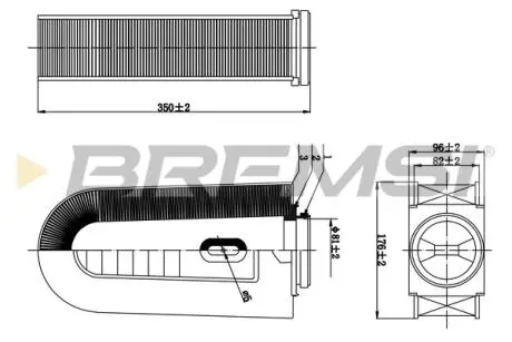 Фильтр воздушный MB C/E/GLK-Class 2.2CDI 08- BREMSI FA0631