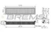 Фильтр воздушный (423x94x56.9) Citroen Berlingo C4 Peugeot 206 307 Partner 00- BREMSI FA1020 (фото 1)