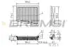 Фильтр воздушный (196x169x37.3) Ford Fiesta V Fusion 1.6 TDCi 04-12 BREMSI FA1027 (фото 1)