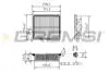 Фільтр повітряний Honda Insight 1.3 Hybrid 09-14 BREMSI FA1045 (фото 1)