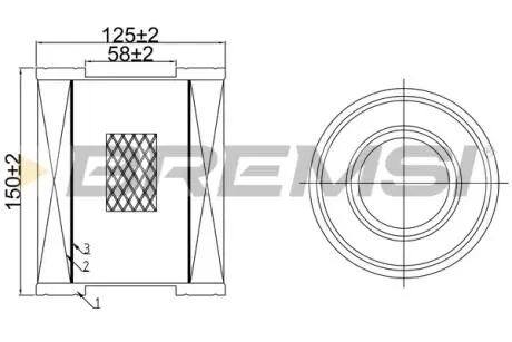 Фільтр повітряний MB (W168) (бензин) BREMSI FA1071
