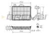Фільтр повітряний Hyundai Tucson 1.6GDI/2.0/2.4GDI 15-/Kia Sportage 1.6GDi/2.0/2.4 16V DOHC 15- BREMSI FA1078 (фото 1)