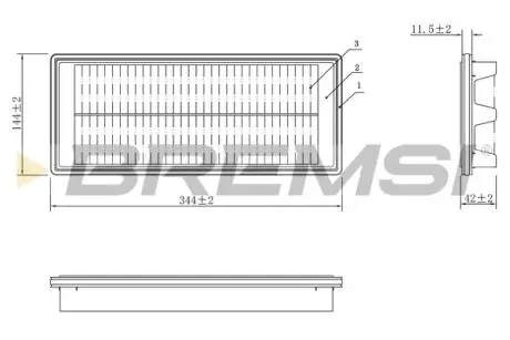 Фильтр воздушный Mazda MX-5 1.5/2.0 15- BREMSI FA1087