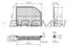 Фильтр воздушный (255x196x54) Honda CR-V IV (RM) 2.4 12- BREMSI FA1129 (фото 1)