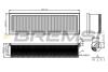 Фільтр повітряний Peugeot Partner 1.6 16V 01- (з поролоном) BREMSI FA1160 (фото 1)