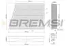 Фільтр повітряний BMW 2 (F45) 13-/X1 (F48) 14-/Mini Cooper 13- BREMSI FA1168 (фото 1)