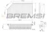 Фільтр повітряний Hyundai Accent 1.4/1.6 10-/Kia Rio III 1.1-1.6 11- BREMSI FA1193 (фото 1)