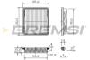 Фільтр повітряний Daewoo Matiz 98- BREMSI FA1257 (фото 1)