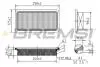 Фильтр воздушный (256x124x45.9) Hyundai Getz (TB) 1.1-1.6 02-10 BREMSI FA1364 (фото 1)