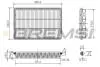 Фільтр повітряний Mitsubishi Pajero III/IV/Sport BREMSI FA1390 (фото 1)
