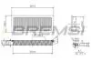 Фільтр повітряний Citroen C4/Peugeot 208 1.6THP/GTI 06- BREMSI FA1576 (фото 1)