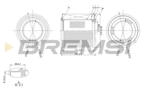 Автозапчасть BREMSI FA1596