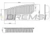 Фильтр воздушный Lexus IS Toyota Chaser Cresta Mark II Rav 4 2.0 VVTi 96-07 BREMSI FA2326 (фото 1)