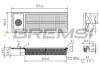 Фільтр повітряний Fiat Doblo 1.3D Multijet 10- BREMSI FA2409 (фото 1)