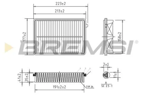 Автозапчасть BREMSI FA2532