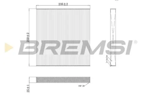 Фільтр салону Peugeot Boxer III/Cinroen Jumper III 2.0-3.0 HDi 06- (вугільний) BREMSI FC0082C