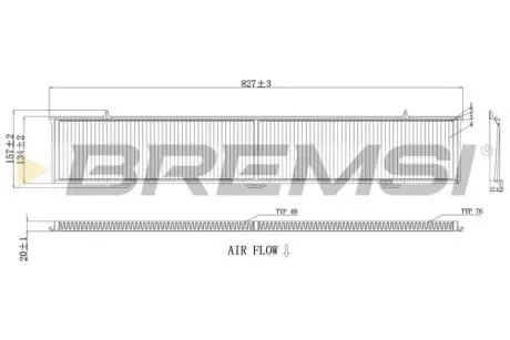 Автозапчасть BREMSI FC0085A