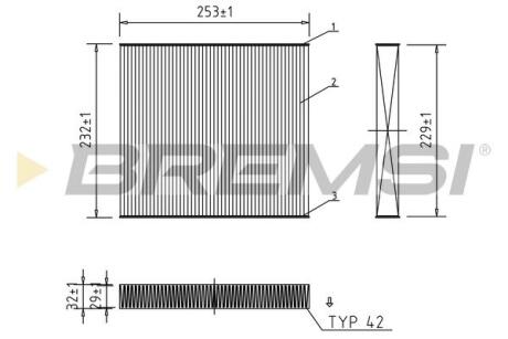 Фільтр салону VW Golf 1.2-1.4TSI/1.6-2.0TDI 12- BREMSI FC0177