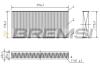 Фільтр салону Fiat Scudo/Citroen Jumpy/Peugeot Expert 1.6-2.0 HDi 07- (вугільний) BREMSI FC0403C (фото 1)