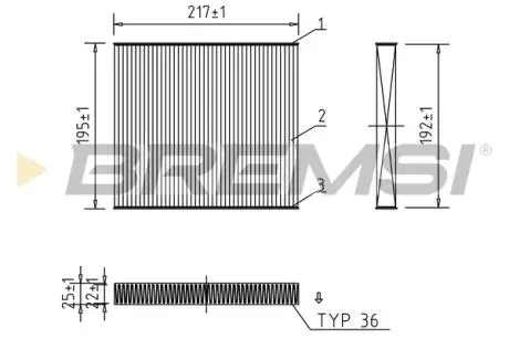 Фільтр салону Jeep Patriot/Dodge Avanger/Calibre 07- BREMSI FC0441