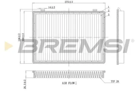 Фільтр салону Opel Antara/ Chevrolet Captiva 06- BREMSI FC0466