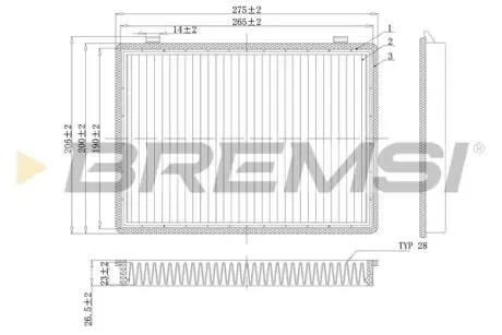 Фільтр салону Opel Antara/ Chevrolet Captiva 06- (вугільний) BREMSI FC0466C