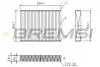 Фільтр салону Land Rover Discovery Sport/Evoque 14-/Volvo S60 II/S80 II 06- (вугільний/антиаллерген.) BREMSI FC0470A (фото 1)
