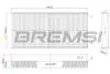 Фільтр салону Ford Focus/Tourneo Connect/Transit Connect 02-13 (вугільний) BREMSI FC0480C (фото 1)
