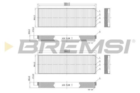 Фільтр салону Audi A6 2.0/2.7TDI 04- BREMSI FC0851