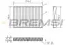 Фільтр салону Citroen C5/Peugeot 407 04- (вугільний) BREMSI FC0861C (фото 1)