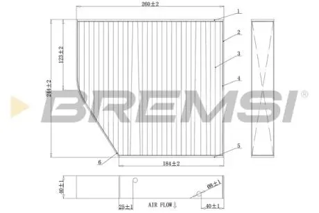 Фільтр салону MB C-class (W 205) 14-/E-class (W213) 16-(вугільний) BREMSI FC0875C