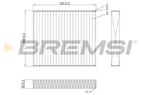 Фільтр салону Kia Soul 1.6/1.6D 09- BREMSI FC0891