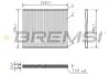 Фільтр салону Opel Agila/ Suzuki Ignis/ Subaru Justy 00- BREMSI FC0975 (фото 1)