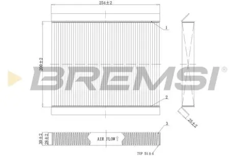 Фільтр салону Citroen Xsara Picasso 99-10/Xsara Coupe 00-04 BREMSI FC0978
