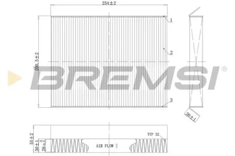 Фільтр салону Citroen Xsara Picasso 99-12 (вугільний) BREMSI FC0978C