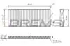 Фільтр салону Fiat Scudo/Peugeot Expert 1.6D/1.9D/2.0HDi/JTD 96- (вугільний) BREMSI FC0984C (фото 1)