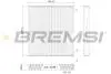 Фильтр салона (197x216x25) Mazda 2 (DY) 6 (GG/GH/GY) CX-7 (ER) 02-13 BREMSI FC0988C (фото 1)