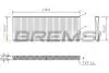 Фільтр салону Opel Vectra B 1.6/1.8i 16V (вугільний) BREMSI FC1545C (фото 1)