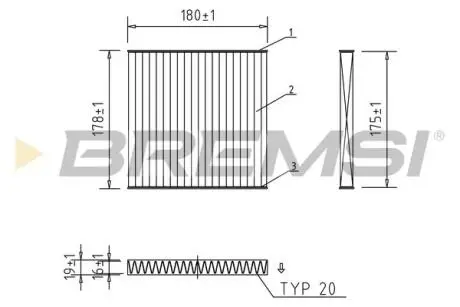 Автозапчасть BREMSI FC2519C