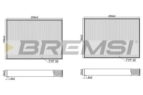 Автозапчасть BREMSI FC2540C