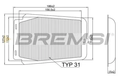 Автозапчасть BREMSI FC2595