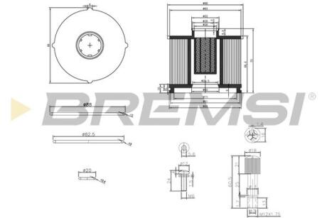 Фільтр паливний Renault Kangoo/Dokker/Duster/Logan 1.5dci 10- BREMSI FE0040