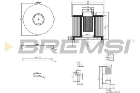Фільтр паливний Renault Kangoo/Dokker/Duster/Logan 1.5dci 10- BREMSI FE0040