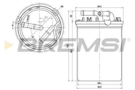 Фільтр паливний Skoda Fabia/Roomster/VW Polo 1.4/1.6TDI 05- BREMSI FE0043